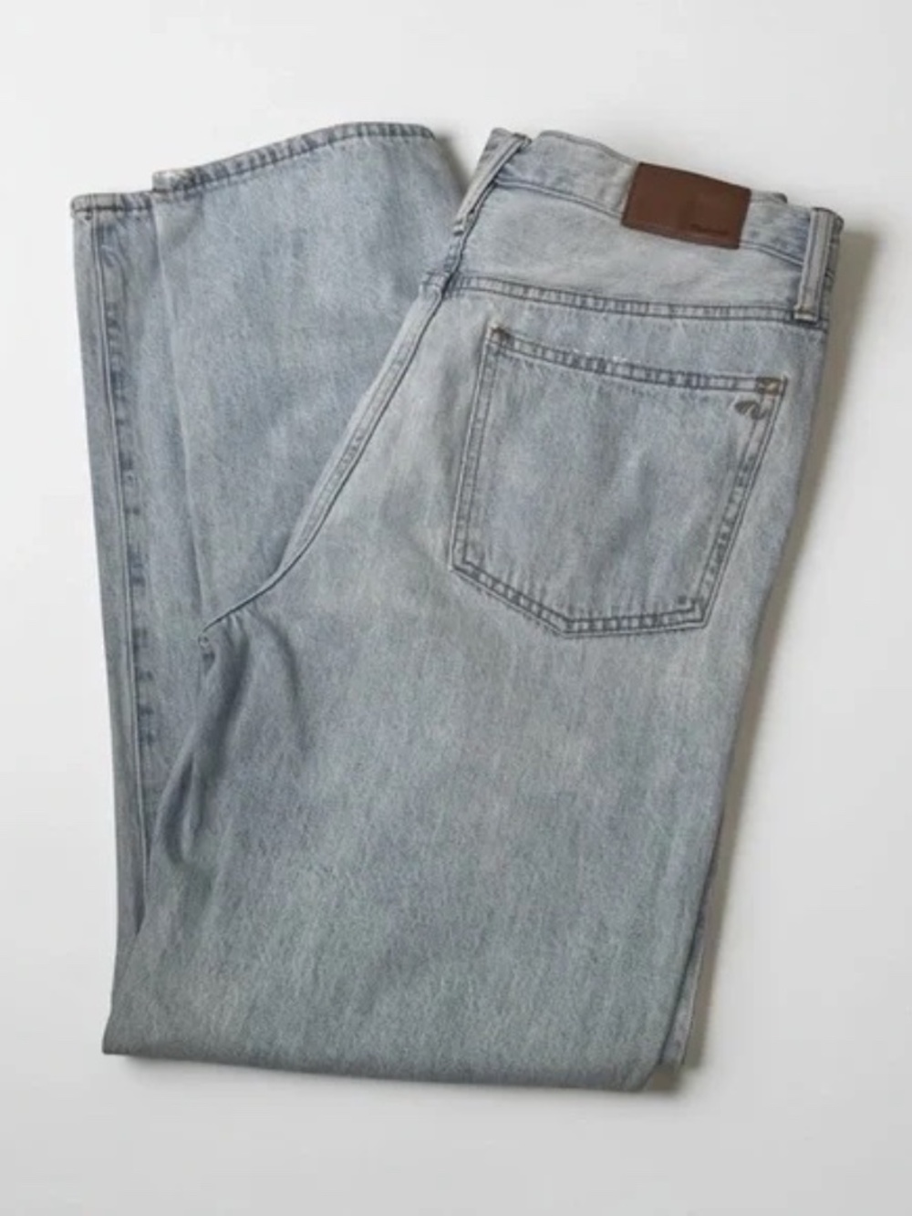 Madewell The Dadjean in light Blue Wash: Ripped Edition Sz 27 - Picture 3 of 10